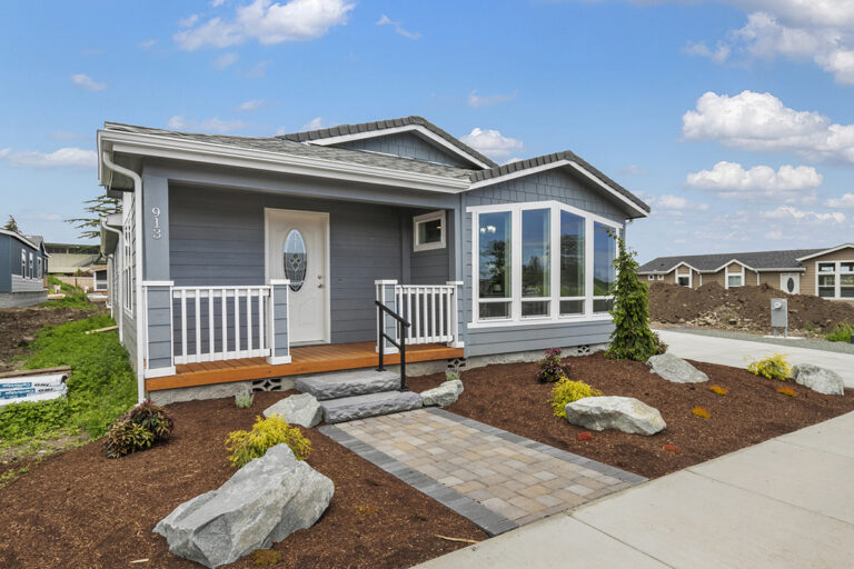 Pit set manufactured home with a low-profile, residential look