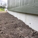 Skirting and exterior on a manufactured home